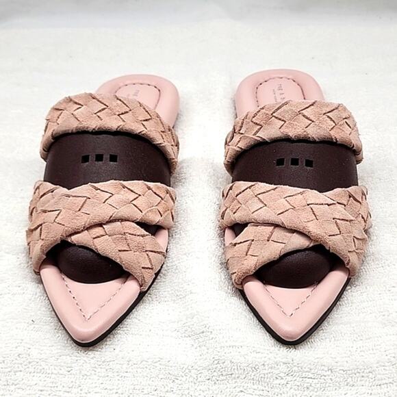 RAG & BONE LEWIS LEATHER WOVEN SUEDE SANDALS LADIES SIZE 37.5 NWOB - Picture 3 of 16